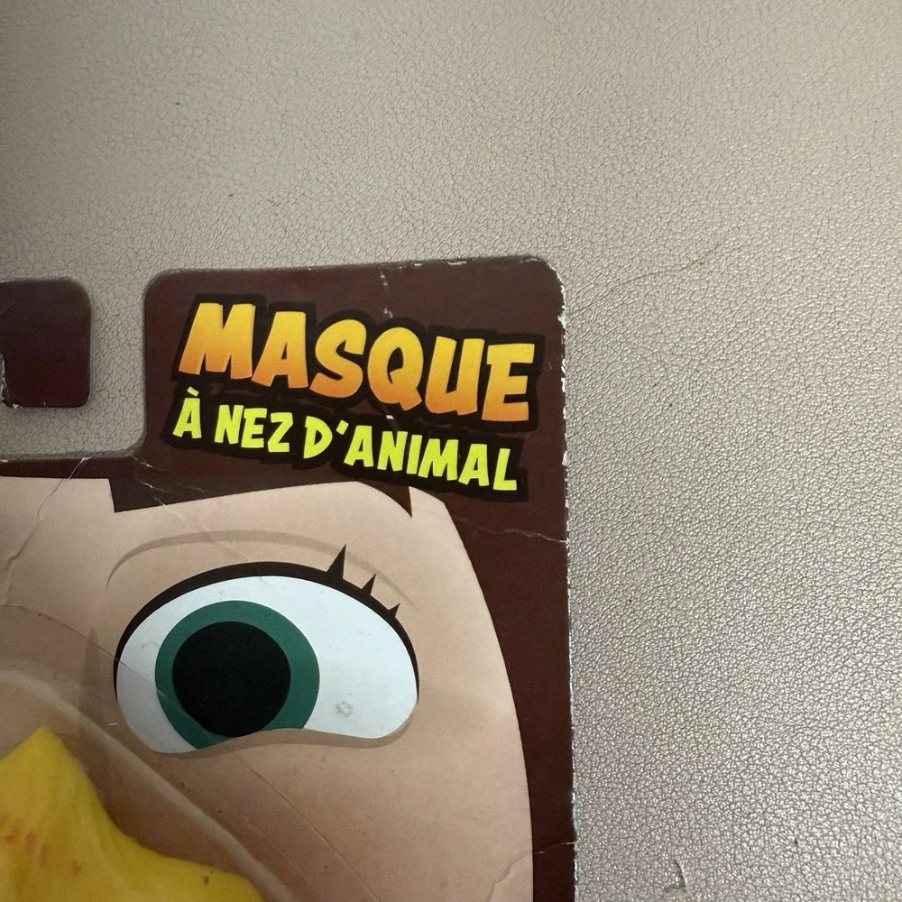 Vintage Pterodactyl DINOSAUR nose mask New‎ Factory SEALED Yellow Beak Costume